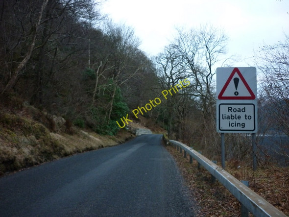 Photo 6"x4" The A814 to the east of Loch Long Tighness c2011