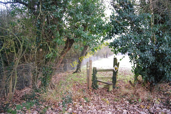 Photo 6"x4" Stile on the Greensand Way Charing c2010