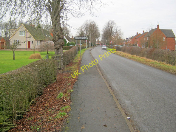Photo 6"x4" Entering Hemington Hemington\/SK4528 c2011