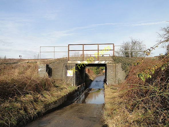 Photo 6"x4" Flooding beneath a railway bridge Thorpe St Andrew c2011