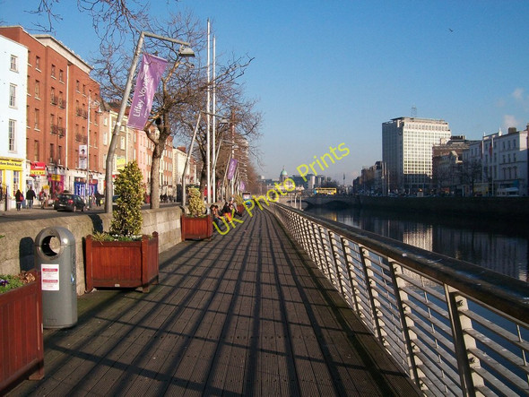 Photo 6"x4" View east along the Bachelor's Walk boardwalk Dublin\/O1534 c2011