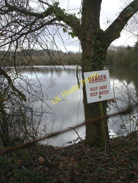 Photo 6"x4" Blashford, warning sign Ringwood\/SU1505 c2011
