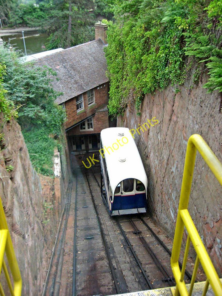 Photo 6"x4" Bridgnorth Cliff Railway carriage ascending to High Town Bridgnorth c2010