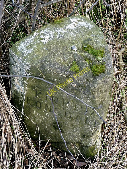 Photo 6"x4" Milestone on the A65 Hutton Roof\/SD5778 c2011