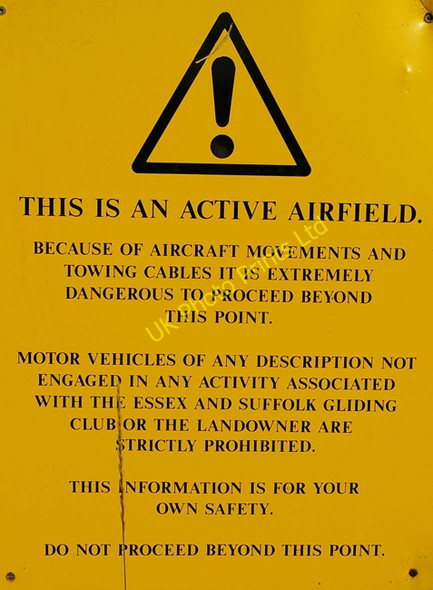 Photo 6"x4" Warning Sign Rotchfords c2006