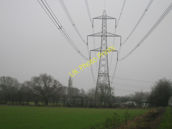 Photo 6"x4" Power lines near Drax power station Drax c2011