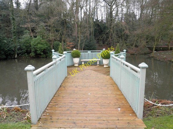 Photo 6"x4" The boardwalk onto the lake at Whitley Hall Hotel Whitley\/SK3494 c2011