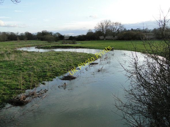 Photo 6"x4" The meandering River Alde at Sweffling Benhall Street c2011