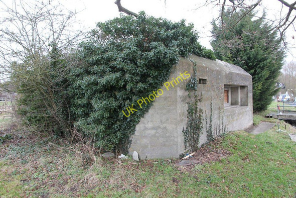 Photo 6"x4" Pillbox by the river Radcot c2011