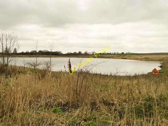 Photo 6"x4" Flooded aggregate quarry near Setchey North Runcton c2011