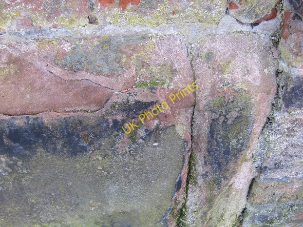 Photo 6"x4" Rivet bench mark below the water tower in Boughton Chester c2011