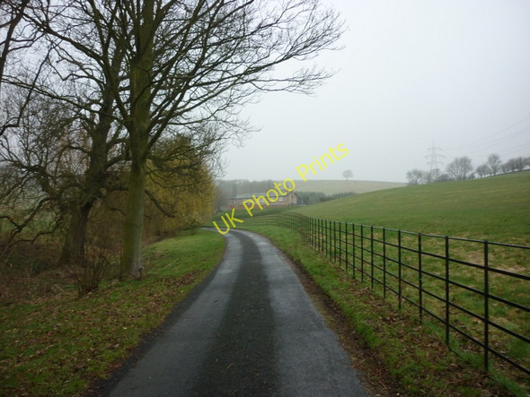 Photo 6"x4" Ellerker Wold Lane, towards  Woodale Farm Brantingham c2011