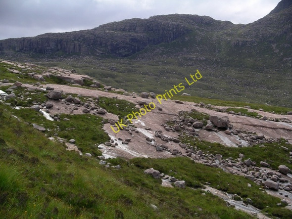 Photo 6"x4" Glaciated slabs, Coire Roill Annat\/NG8954 c2005