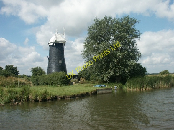 Photo 6"x4" Tall Mill drainage mill Thurne c2006