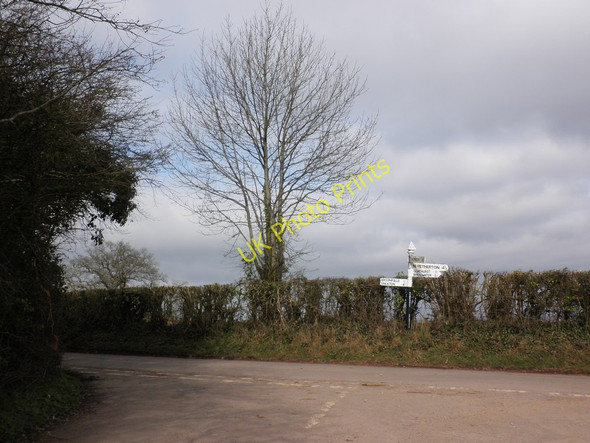 Photo 6"x4" Minor road junction, near Bloomfield Broomfield\/ST2232 c2011