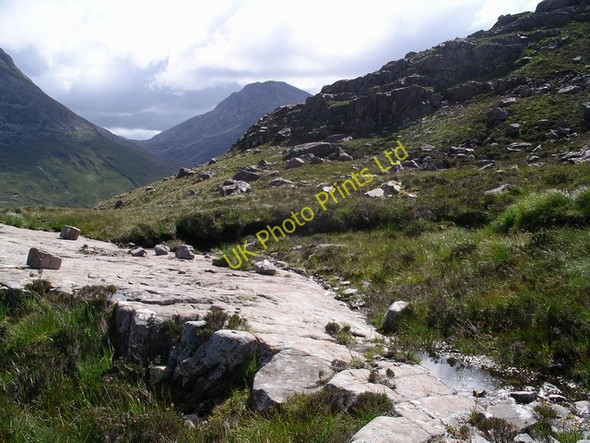 Photo 6"x4" Sandstone pavement, Drochaid Coire Roill Spidean Coire an Laoigh c2005