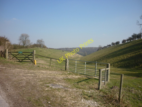 Photo 6"x4" The Chalkland Way at Town End Lane, Huggate Huggate c2011