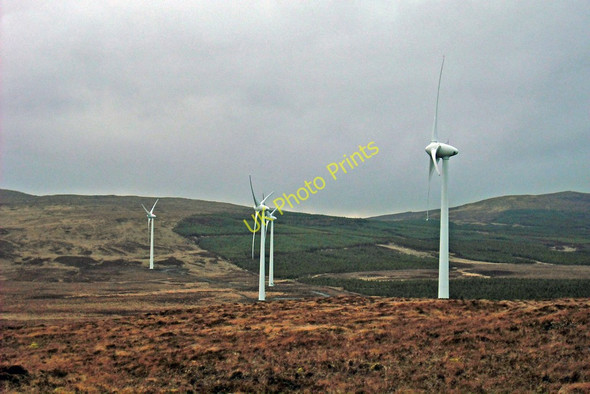 Photo 6"x4" Ben Aketil wind farm and Greshornish Forest Blackhill\/NG3450 c2011