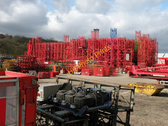 Photo 6"x4" A forest of cranes Blackburn\/SK3892 c2011