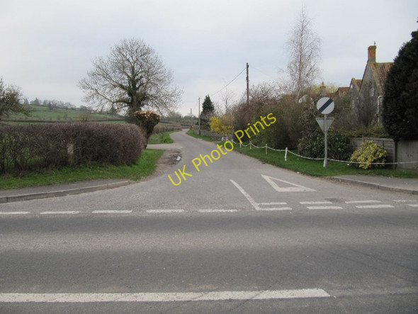 Photo 6"x4" Wick Lane Junction Glastonbury c2011