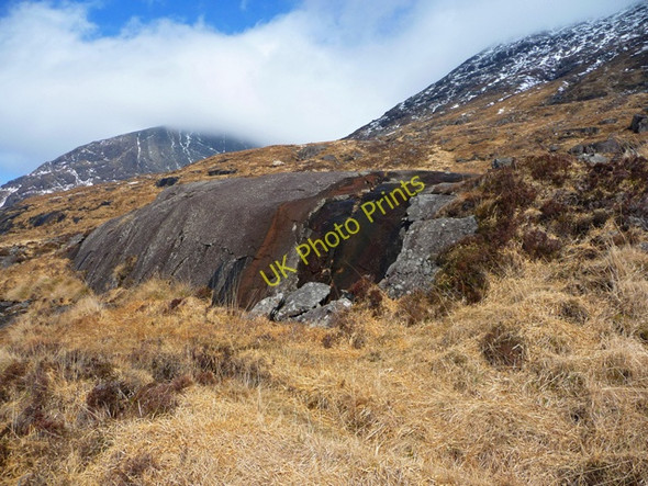 Photo 6"x4" Boilerplate rock on the slopes of Sgurr nan Eag Allt Coire nan Laogh\/NG4518 c2011