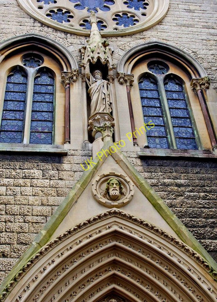 Photo 6"x4" All Saints Church (10) - carvings on west side, All Saints Road, Cheltenham Cheltenham c2011