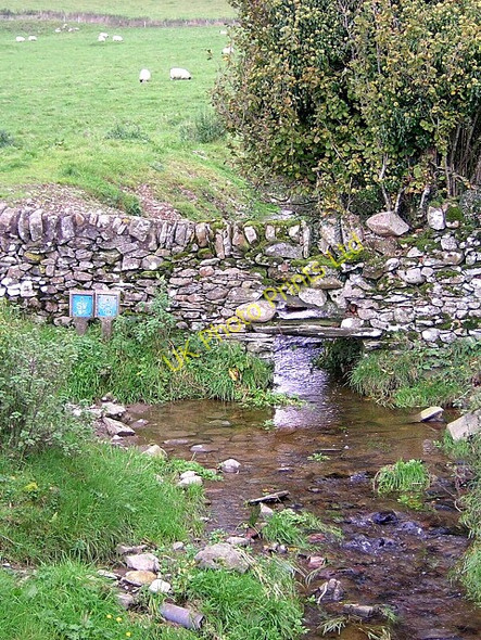 Photo 6"x4" Wall Over Burn At Culmain Bridge Milton\/NX8470 c2006