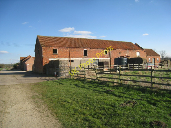 Photo 6"x4" Derelict Barn at Wood Farm Welbourn c2011