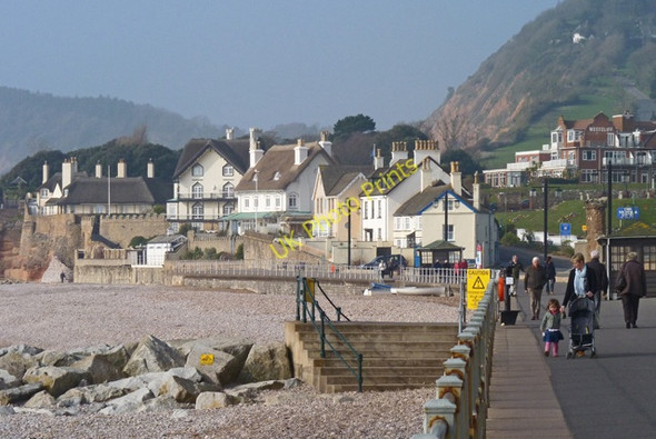 Photo 6"x4" Western End of the Regency Esplanade Sidmouth c2011