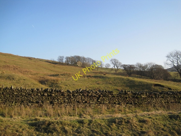 Photo 6"x4" Fellside and unnamed farmhouse Barbondale\/SD6683 c2011