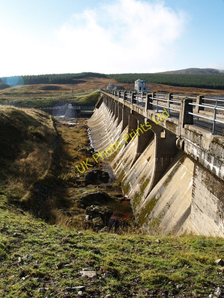 Photo 6"x4" Overflow channel,  Loch Ericht Dam Lochan Liath Dhoireachan c2006