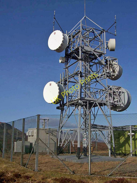 Photo 6"x4" Communications mast above Elgol Glasnakille c2011