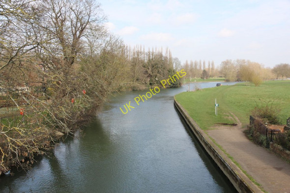 Photo 6"x4" Upstream from the bridge Abingdon c2011