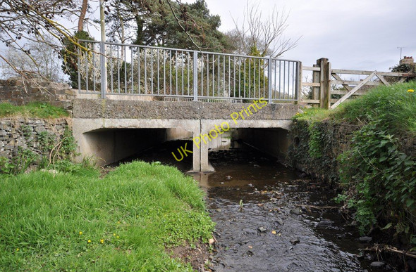 Photo 6"x4" A bridge on Tews Lane as seen from downstream Bickington\/SS5332 c2011