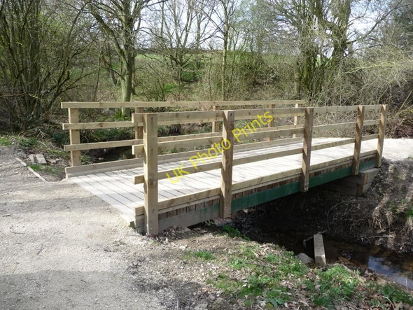 Photo 6"x4" Footbridge over Maze Brook Penistone c2011