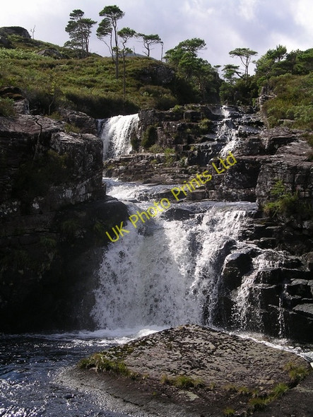 Photo 6"x4" Waterfall, Garbh Allt Dundonnell c2005