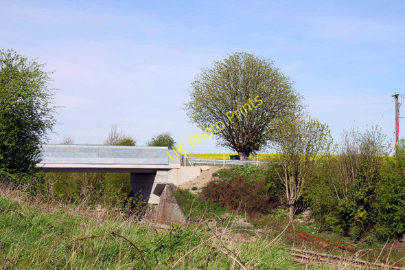 Photo 6"x4" Bridge over the railway at South Moreton South Moreton c2011