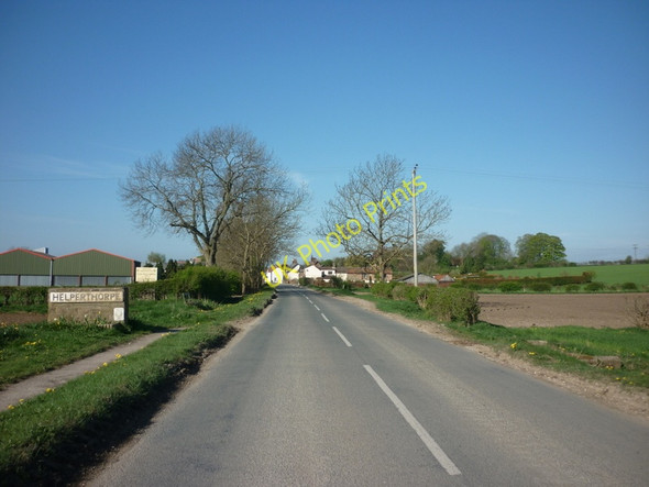 Photo 6"x4" Entering Helperthorpe, North Yorkshire Helperthorpe c2011