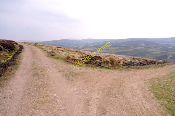 Photo 6"x4" Hill track junction near Monadh Fergie Muckle Fergie Burn c2011