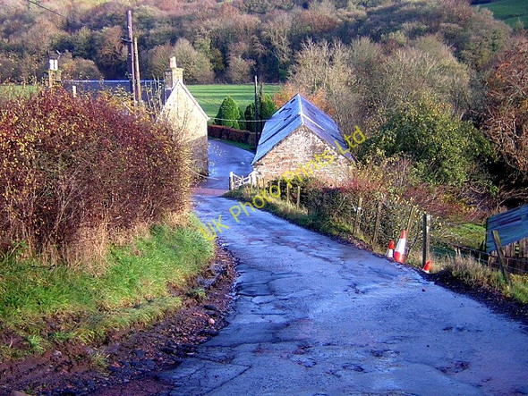 Photo 6"x4" Road at Holmhead Tillietudlem c2006