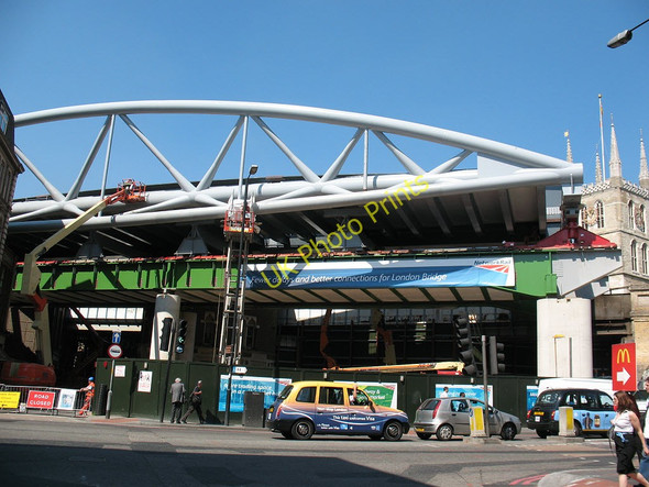 Photo 6"x4" Thameslink viaduct: closer to launch London c2011