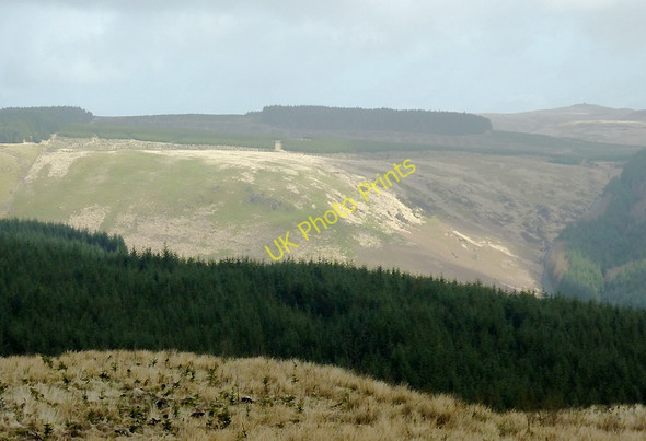 Photo 6"x4" Elenydd Landscape across Cwm Tywi, Ceredigion Nant Cwm-du\/SN7955 c2011