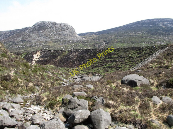 Photo 6"x4" View north-eastwards towards Hare's Castle on Rocky Mountain Annalong c2011