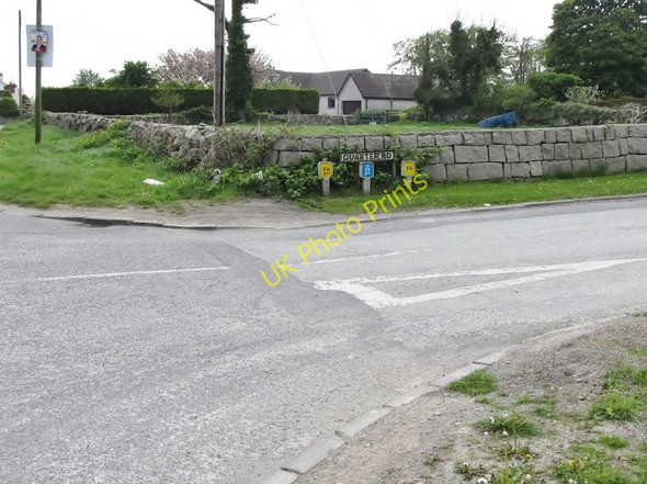 Photo 6"x4" Quarter Road at its junction with the A2 (Glasdrumman Road) Annalong c2011
