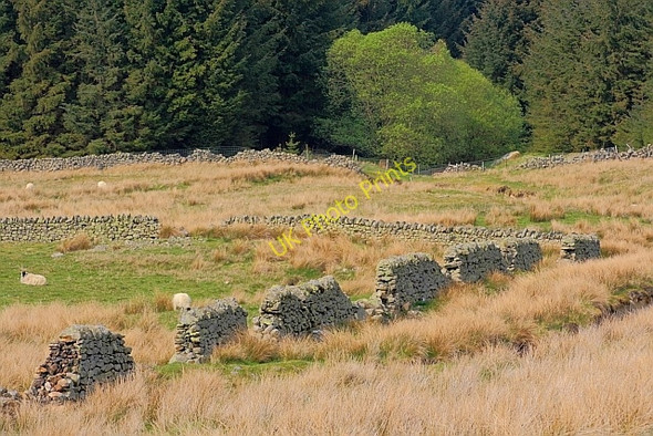 Photo 6"x4" Broken Wall, Threlkeld Common Scales\/NY3426 c2011