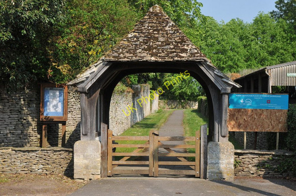Photo 6"x4" Lychgate to Castle Eaton church Castle Eaton c2011