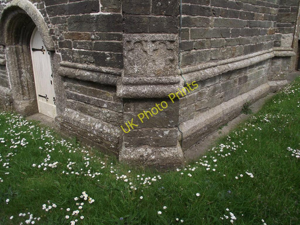 Photo 6"x4" Cut Benchmark on St Nun's church,Pelynt Pelynt c2011