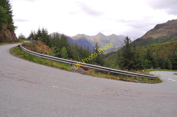 Photo 6"x4" Hairpin bend and the Five Sisters Ratagan c2011