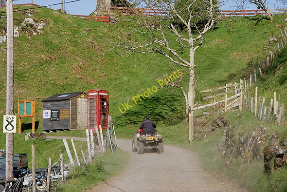 Photo 6"x4" Delivering the post on Kerrera Pulpit Hill\/NM8529 c2011