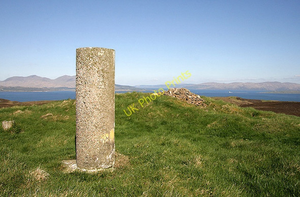 Photo 6"x4" The triangulation pillar on Carn Breugach Carn Breugach c2011